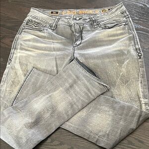 Rock Revival Faded Gray Denim NEW